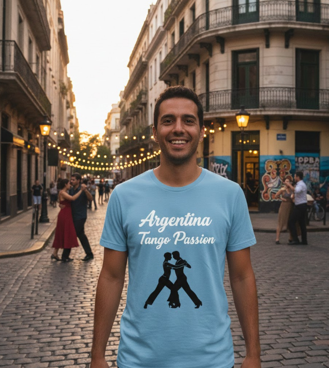 Gift idea for Argentina fans - Argentina Tango Passion t shirt