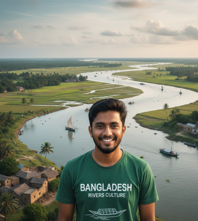 Gift idea for Bangladesh enthusiasts - Bangladesh Rivers Culture t shirt