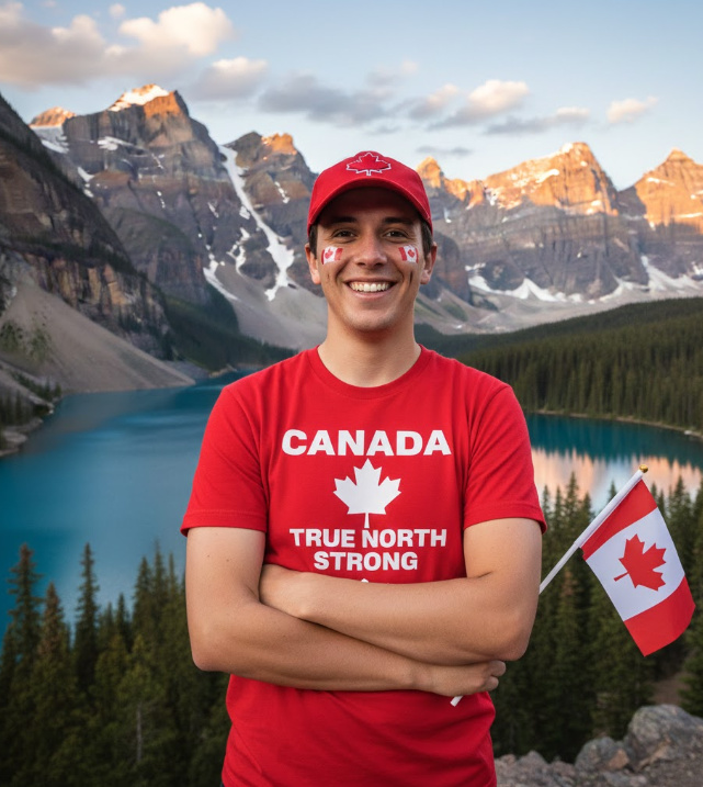 Gift idea for Canada enthusiasts - Canada True North Strong t shirt