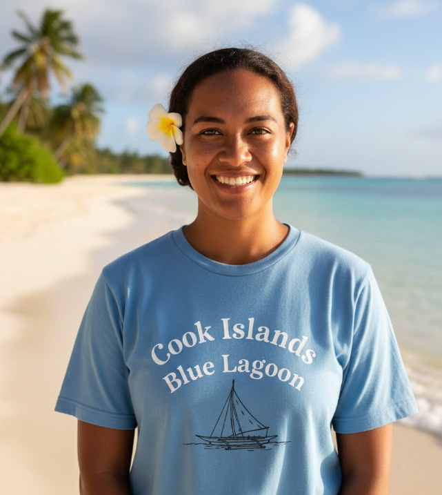 Gift idea for Cook Islands enthusiasts - Cook Islands Blue Lagoon t shirt