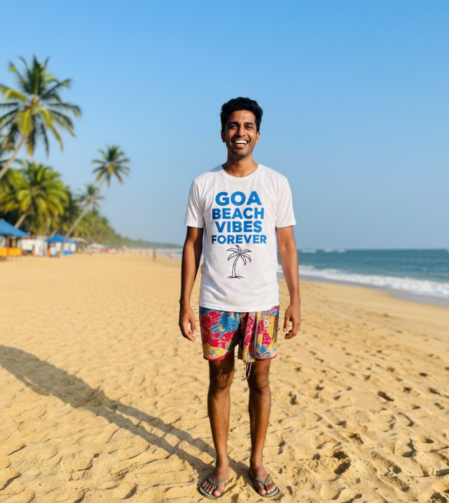 Gift idea for Goa fans - Goa Beach Vibes Forever t shirt