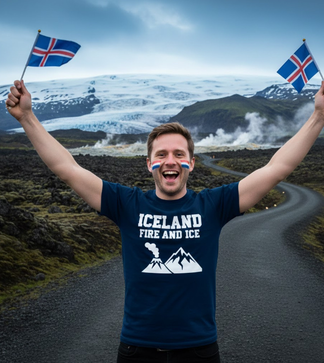 Gift idea for Iceland enthusiasts - Iceland Fire And Ice t shirt
