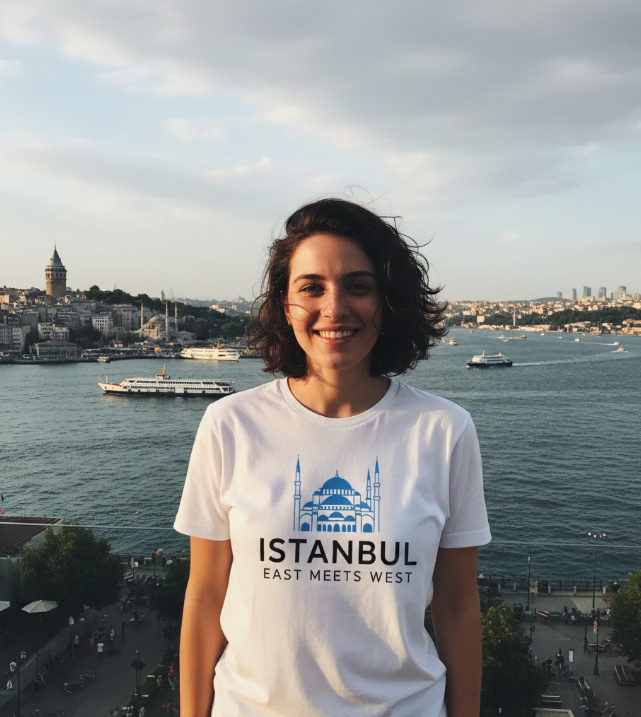 Gift idea for Istanbul fans - Istanbul East Meets West t shirt