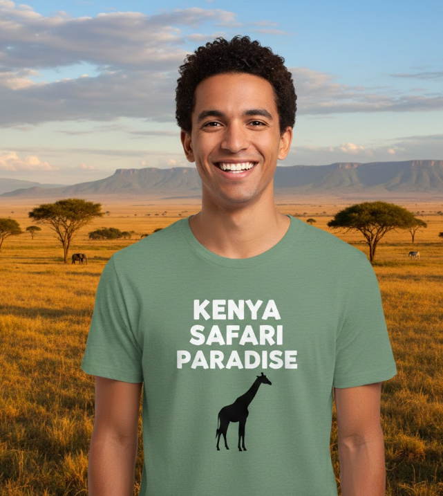 Gift idea for Kenya enthusiasts - Kenya Safari Paradise t shirt