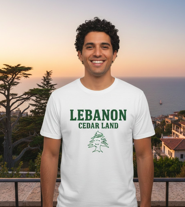Gift idea for Lebanon enthusiasts - Lebanon Cedar Land t shirt