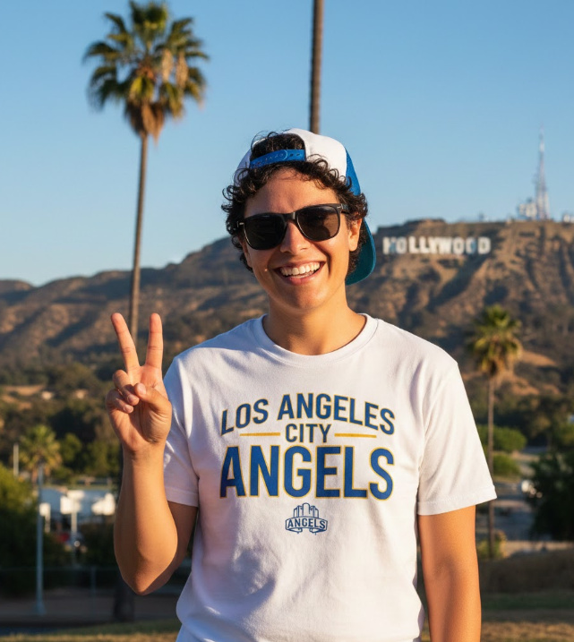 Gift idea for Los Angeles lovers - Los Angeles City Angels t shirt