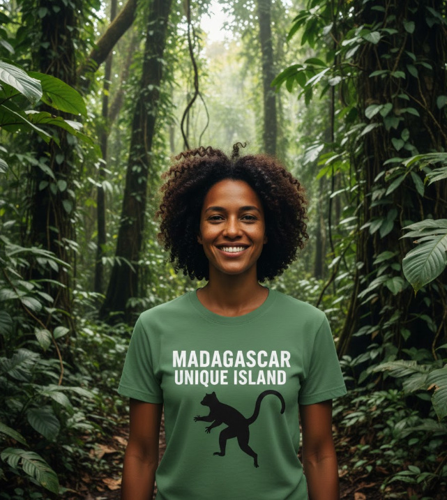 Gift idea for Madagascar travelers - Madagascar Unique Island t shirt
