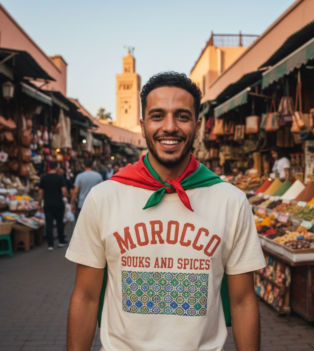 Gift idea for Morocco lovers - Morocco Souks And Spices t shirt