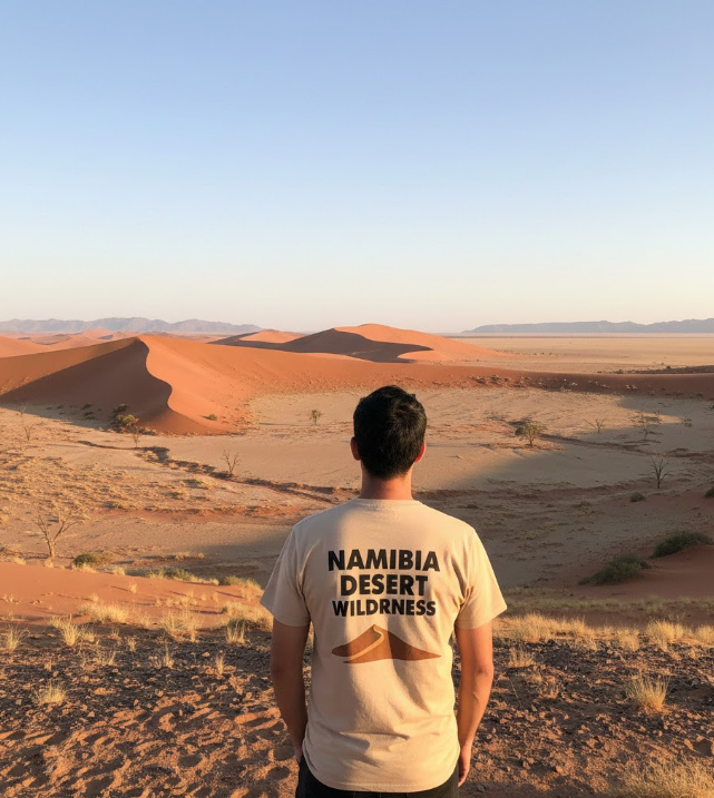 Gift idea for Namibia fans - Namibia Desert Wilderness t shirt