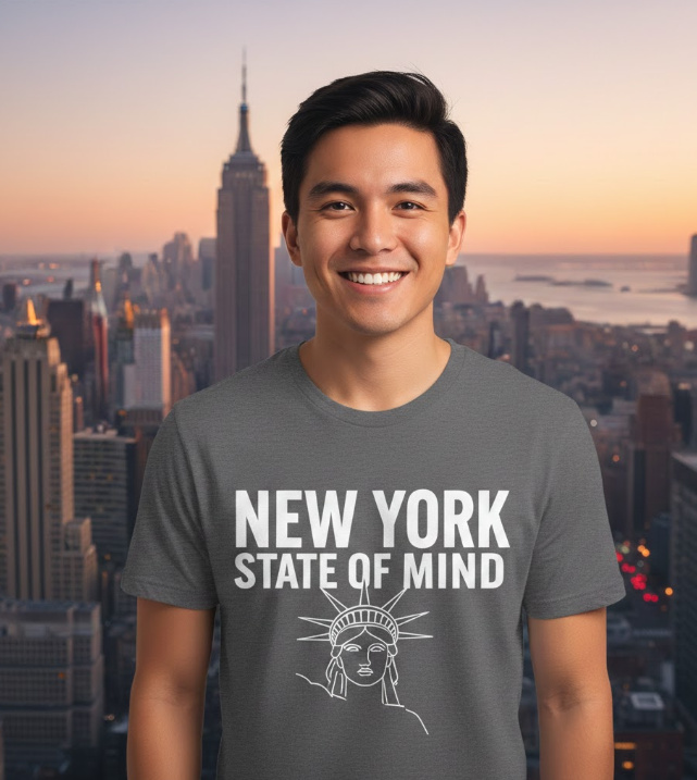 Gift idea for New York lovers - New York State Of Mind t shirt
