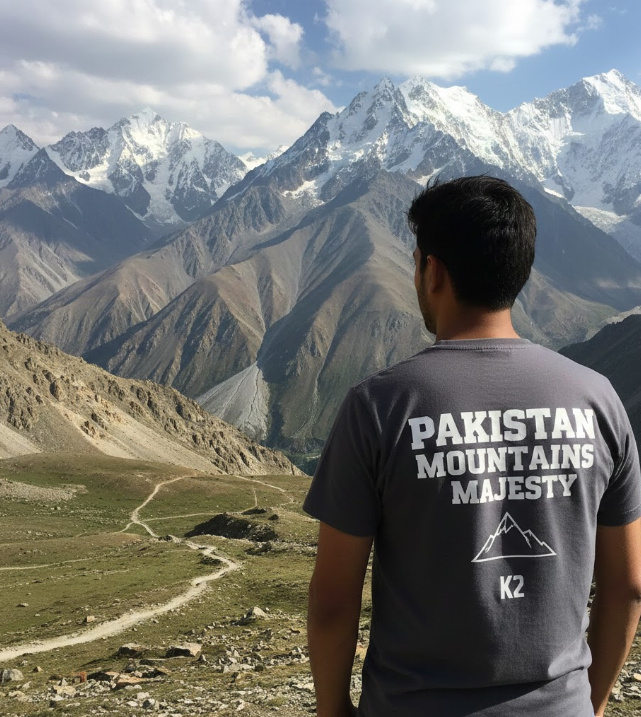 Gift idea for Pakistan travelers - Pakistan Mountains Majesty t shirt