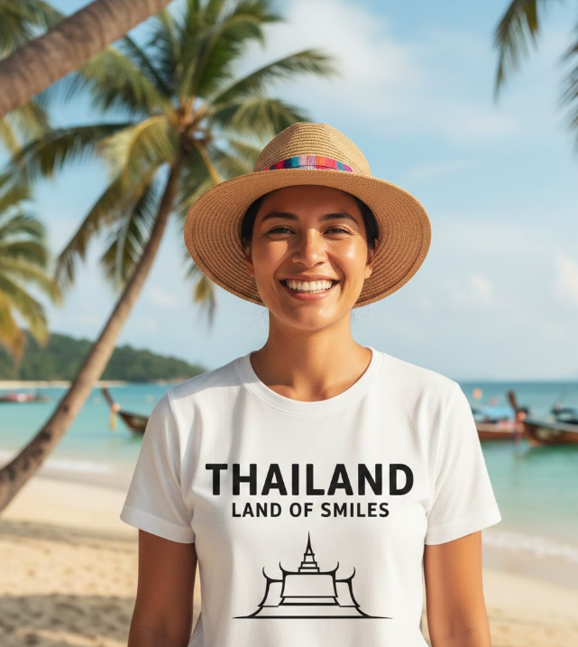 Gift idea for Thailand travelers - Thailand Land Of Smiles t shirt