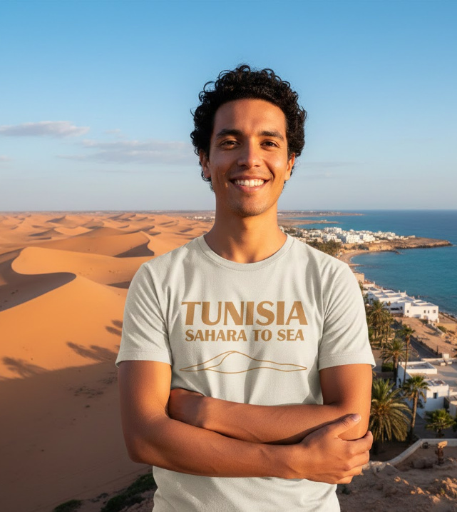 Gift idea for Tunisia lovers - Tunisia Sahara To Sea t shirt