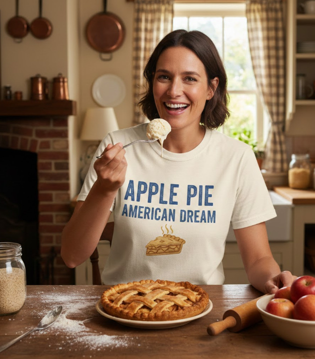Gift idea for apple pie lovers - Apple Pie American Dream t shirt
