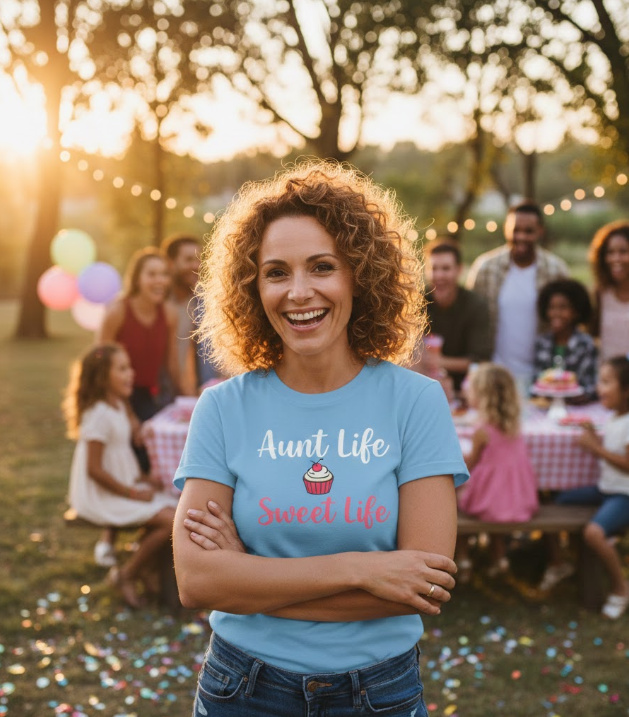 Gift idea for aunt - Aunt Life Sweet Life t shirt