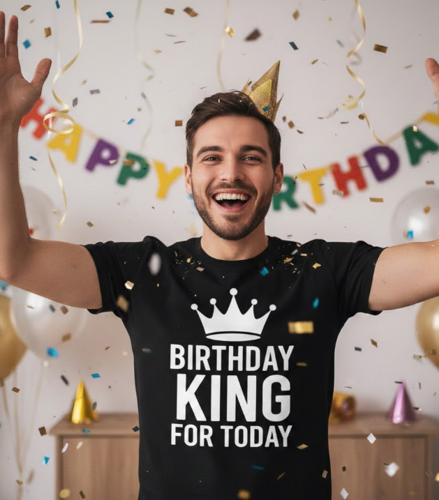 Gift idea for boyfriend birthday - Birthday King For Today t shirt