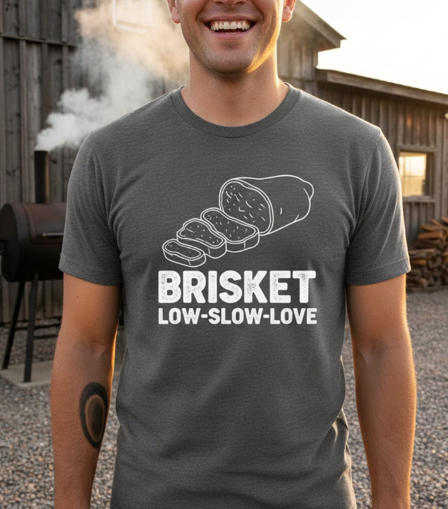 Gift idea for brisket lovers - Brisket Low Slow Love t shirt