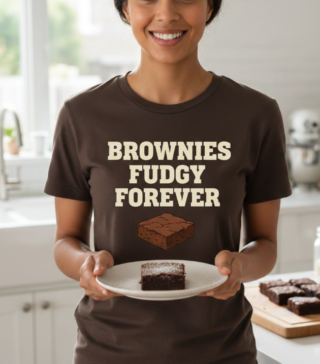 Gift idea for brownies enthusiasts - Brownies Fudgy Forever t shirt