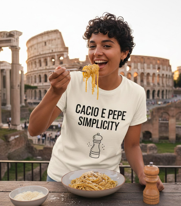 Gift idea for cacio e pepe lovers - Cacio E Pepe Simplicity t shirt