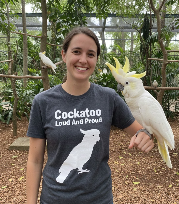 Gift idea for cockatoo enthusiasts - Cockatoo Loud And Proud t shirt