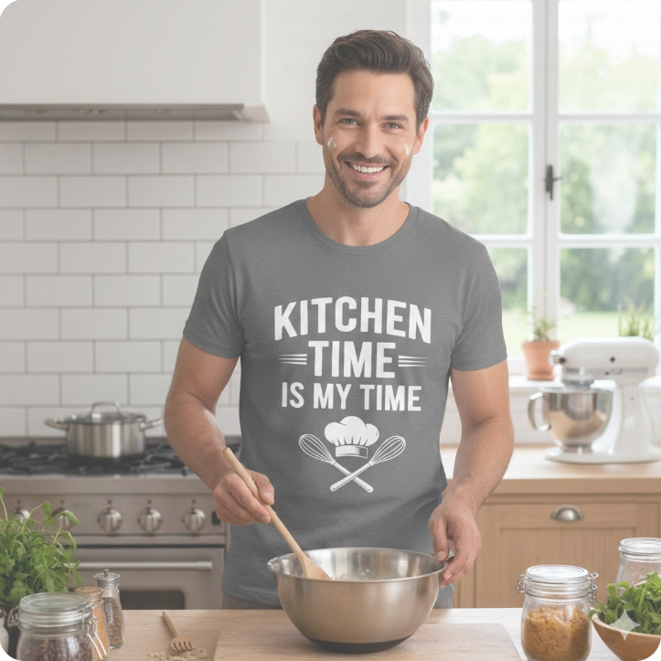 Gift idea for cooking enthusiast - Kitchen Time Is My Time t shirt
