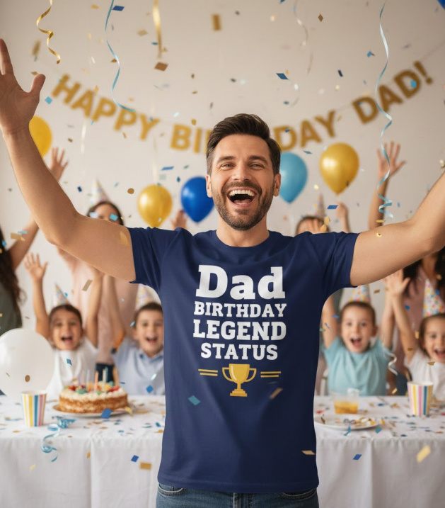 Gift idea for dad birthday - Dad Birthday Legend Status t shirt