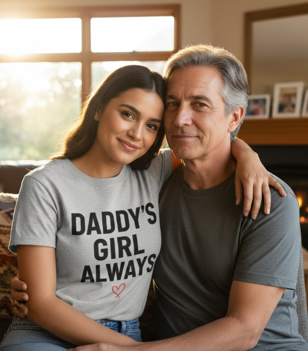 Gift idea for daughter - Daddy's Girl Always t shirt