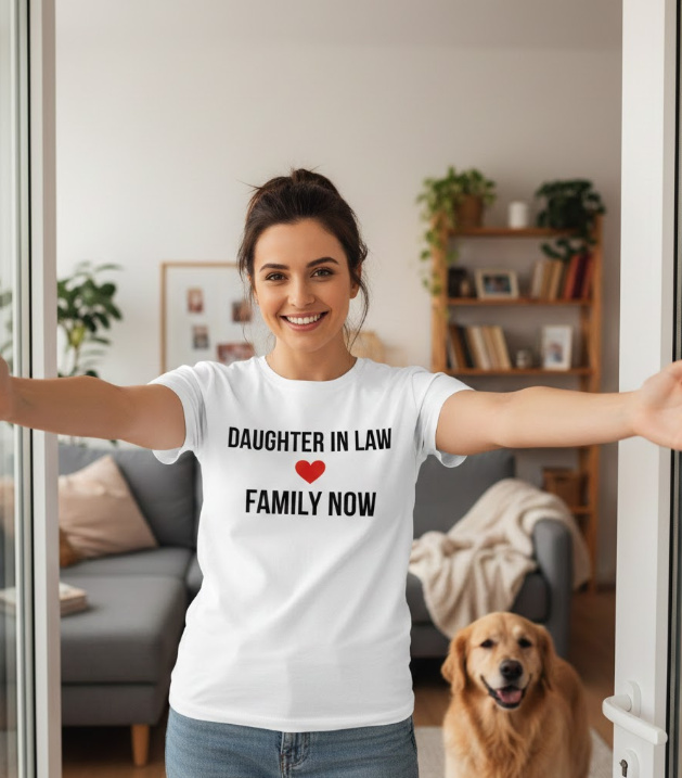 Gift idea for daughter in law - Daughter In Law Family Now t shirt