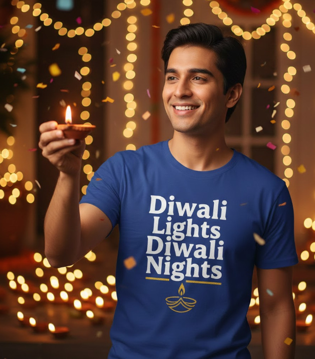 Gift idea for diwali - Diwali Lights Diwali Nights t shirt