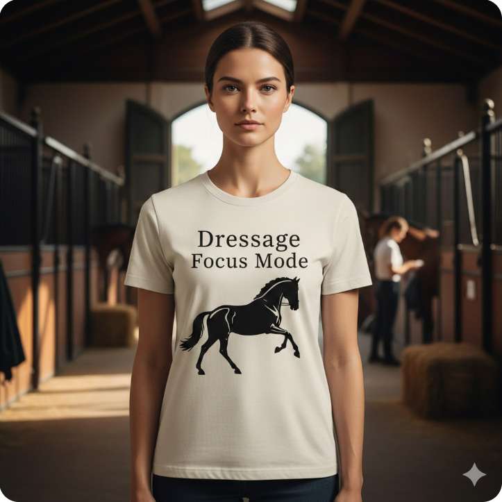 Gift idea for dressage rider - Dressage Focus Mode t shirt