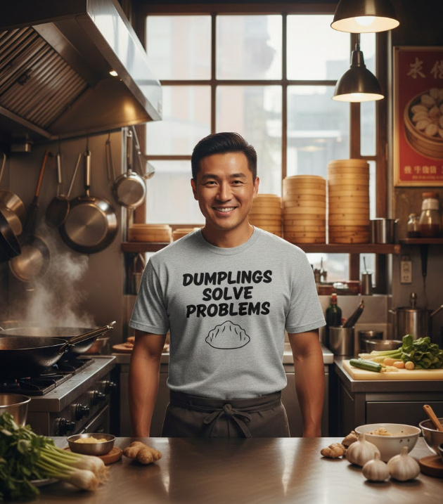 Gift idea for dumplings lovers - Dumplings Solve Problems t shirt