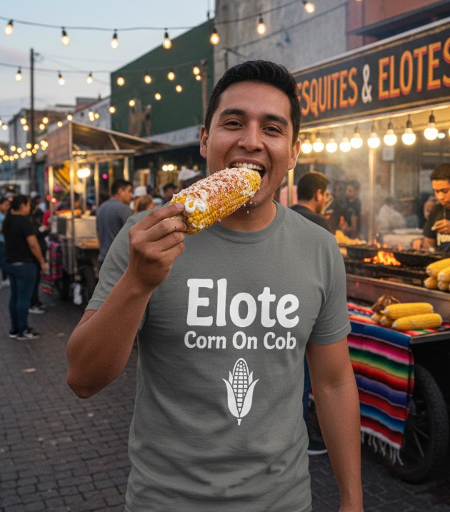 Gift idea for elote fans - Elote Corn On Cob t shirt
