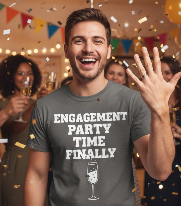 Gift idea for engagement party - Engagement Party Time Finally t shirt