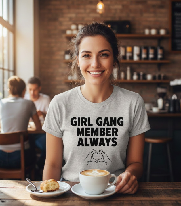 Gift idea for female friend - Girl Gang Member Always t shirt