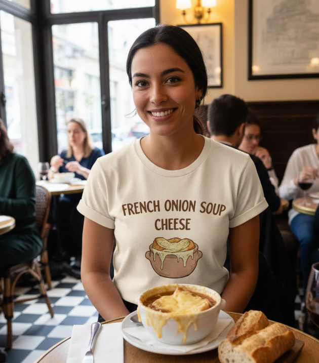 Gift idea for french onion soup lovers - French Onion Soup Cheese t shirt