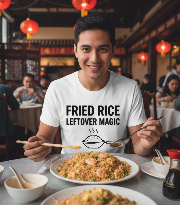 Gift idea for fried rice enthusiasts - Fried Rice Leftover Magic t shirt