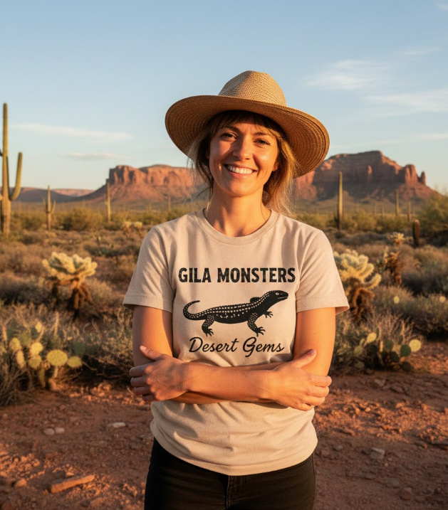 Gift idea for gila monster lovers - Gila Monsters Desert Gems t shirt