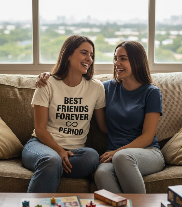 Gift idea for girl best friend - Best Friends Forever Period t shirt