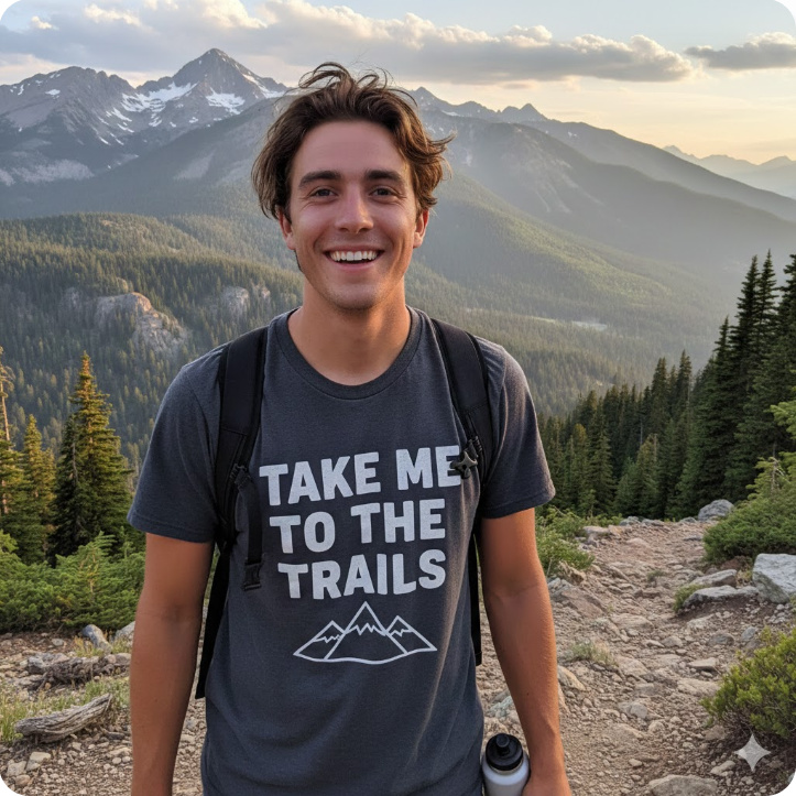 Gift idea for hiking lover - Take Me To The Trails t shirt