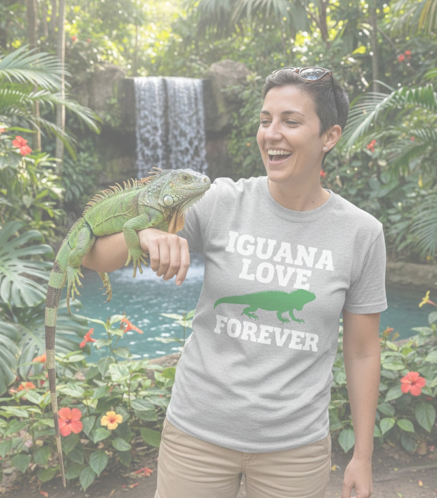 Gift idea for iguana lovers - Iguana Love Forever t shirt