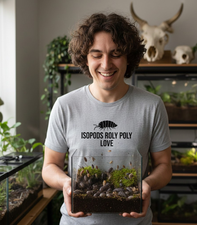 Gift idea for isopod enthusiasts - Isopods Roly Poly Love t shirt