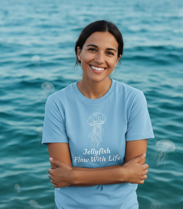 Gift idea for jellyfish lovers - Jellyfish Flow With Life t shirt