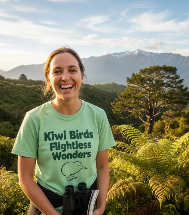 Gift idea for kiwi bird fans - Kiwi Birds Flightless Wonders t shirt