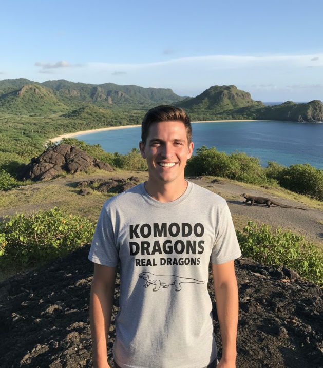 Gift idea for komodo dragon fans - Komodo Dragons Real Dragons t shirt