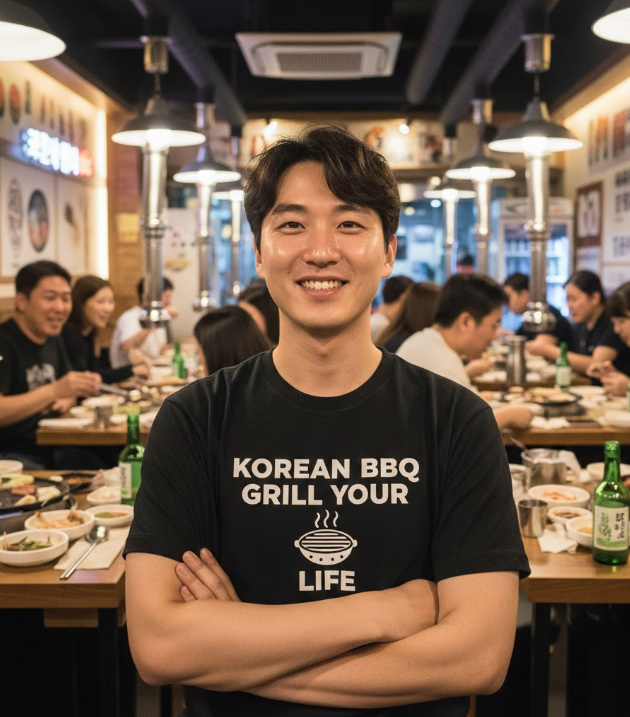 Gift idea for korean bbq enthusiasts - Korean BBQ Grill Your t shirt
