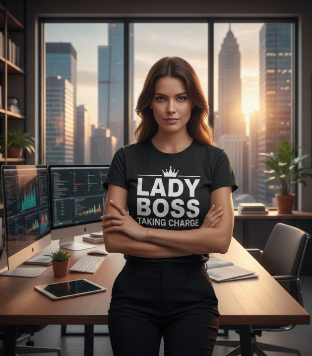Gift idea for lady boss - Lady Boss Taking Charge t shirt