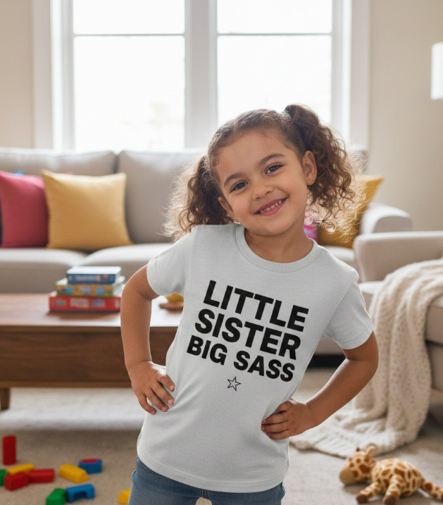 Gift idea for little sister - Little Sister Big Sass t shirt