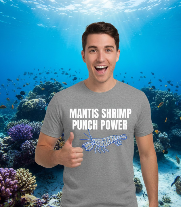 Gift idea for mantis shrimp fans - Mantis Shrimp Punch Power t shirt