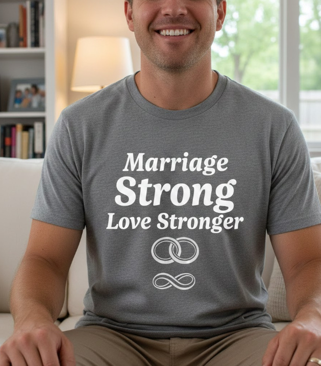 Gift idea for marriage - Marriage Strong Love Stronger t shirt