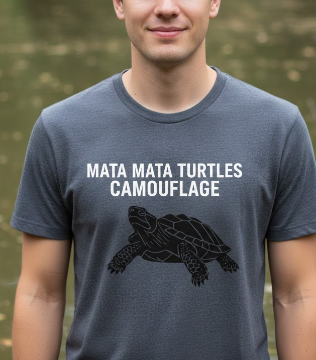 Gift idea for mata mata turtle lovers - Mata Mata Turtles Camouflage t shirt
